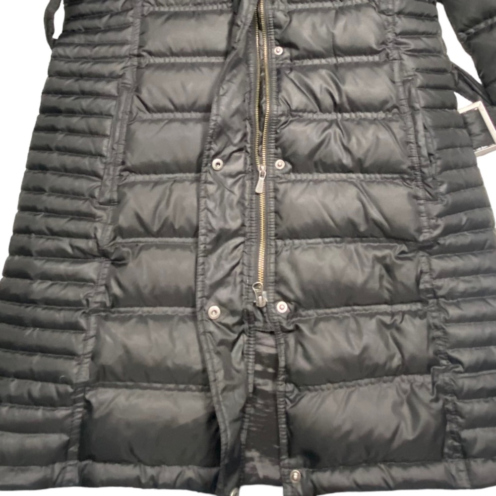 Brooks Brothers Down 346  Belted Puffer Parka Jacket Black L - Picture 5 of 13